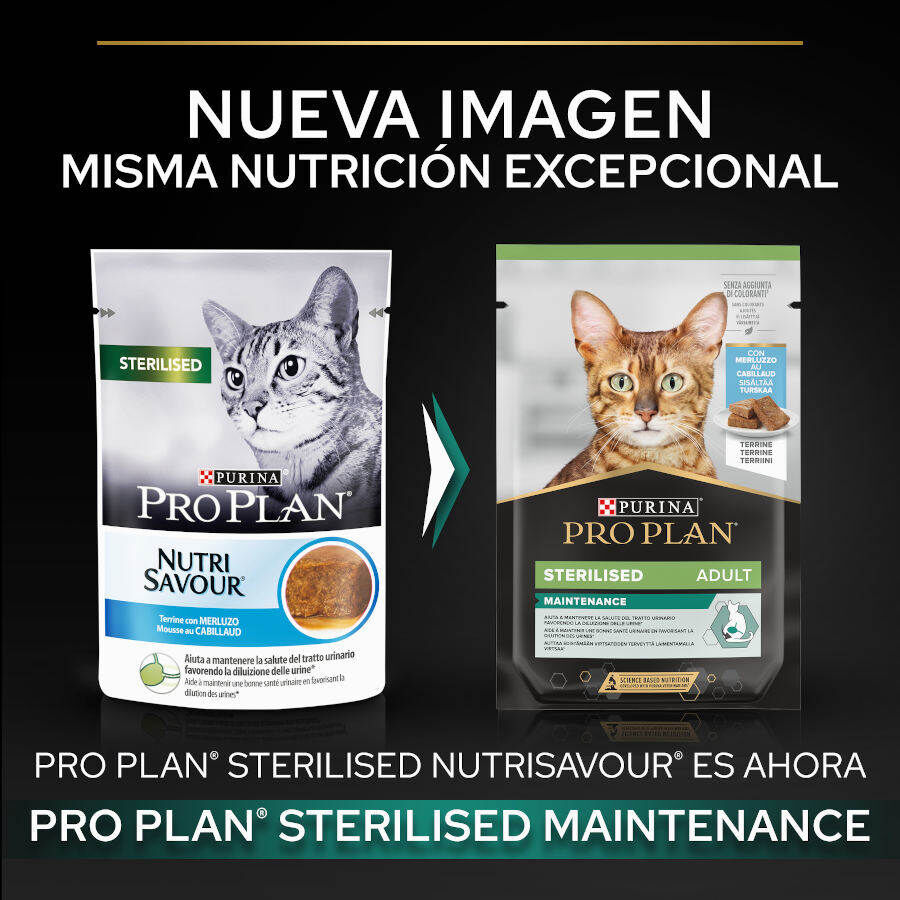 10 sobres x 75 g Pro Plan  Sobres Bacalao para gatos esterilizados, , large Imagen numero 2